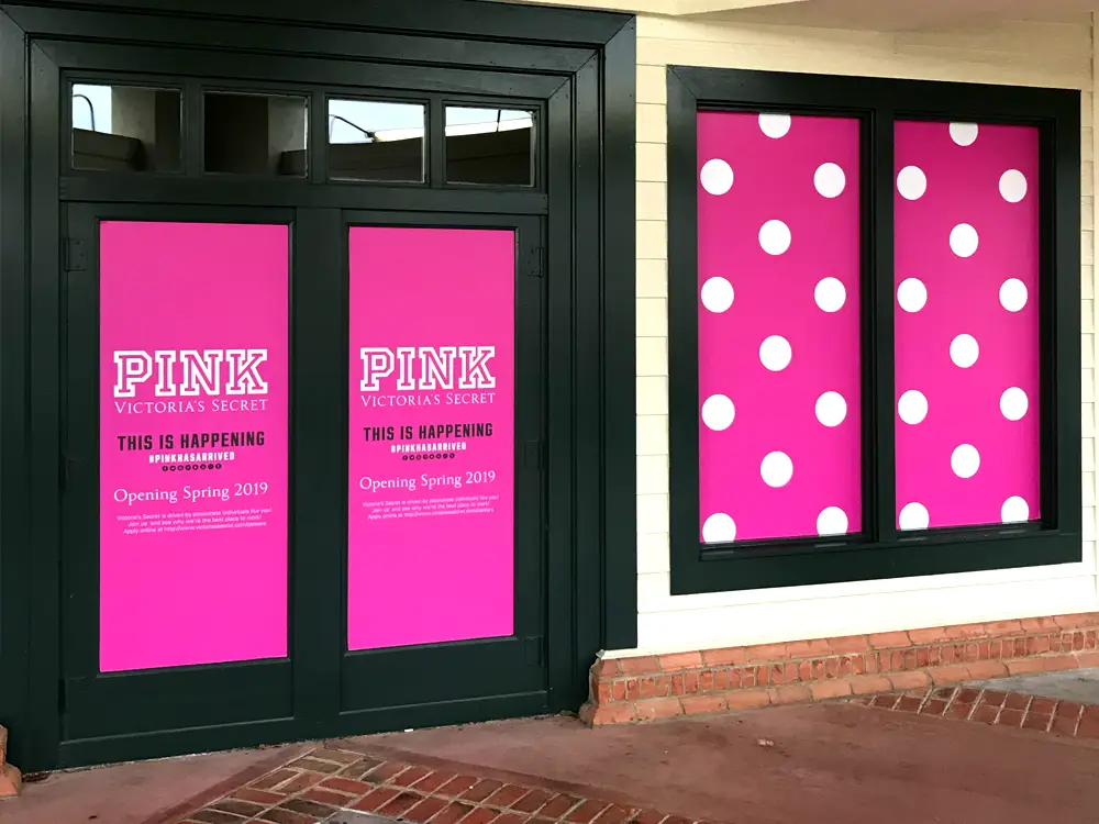 Victoria Secrete Window Graphics
