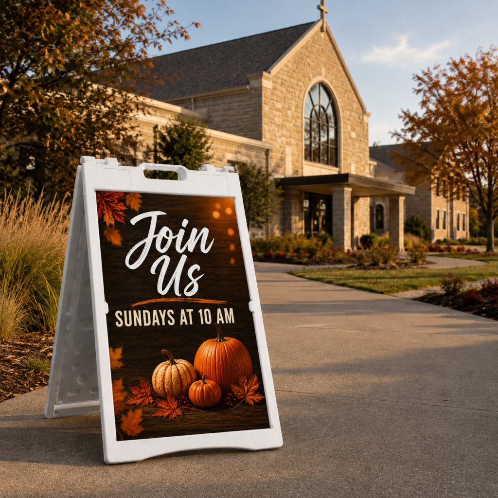 Church A-Frame Signs Made Simple: A Better Way to Welcome, Guide, and Inform