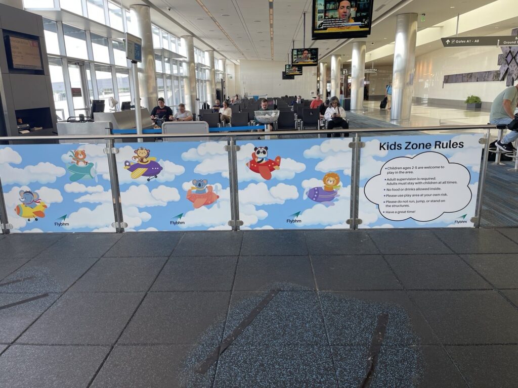 Birmingham Airport Kids Zone Graphics by Black Diamond Designs
