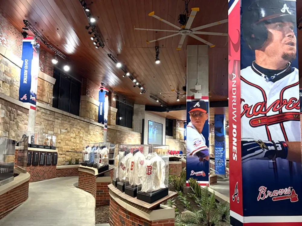 Environmental graphics for the Atlanta Braves at Truist Park